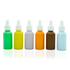 Frosted Cosmetic Essential Oil Dropper Bottles With Pipette 30ml