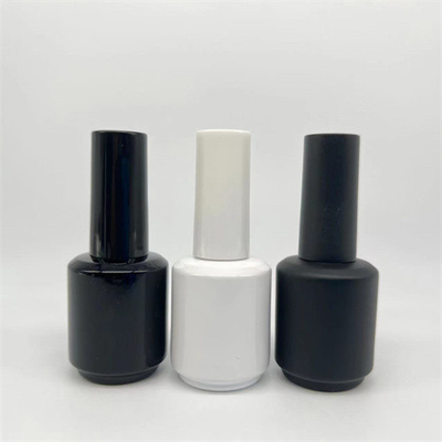 Vidro feito-à-medida das garrafas 10ml 12ml 15ml do verniz para as unhas do quadrado bonito