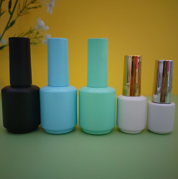 Gel uv do vidro do Oem 10ml 15ml Mini Nail Polish Bottles Cosmetics com a escova no estoque
